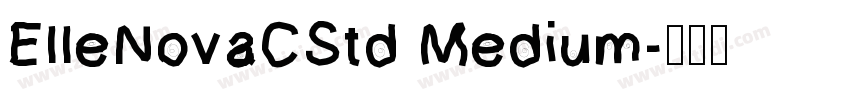 ElleNovaCStd Medium字体转换